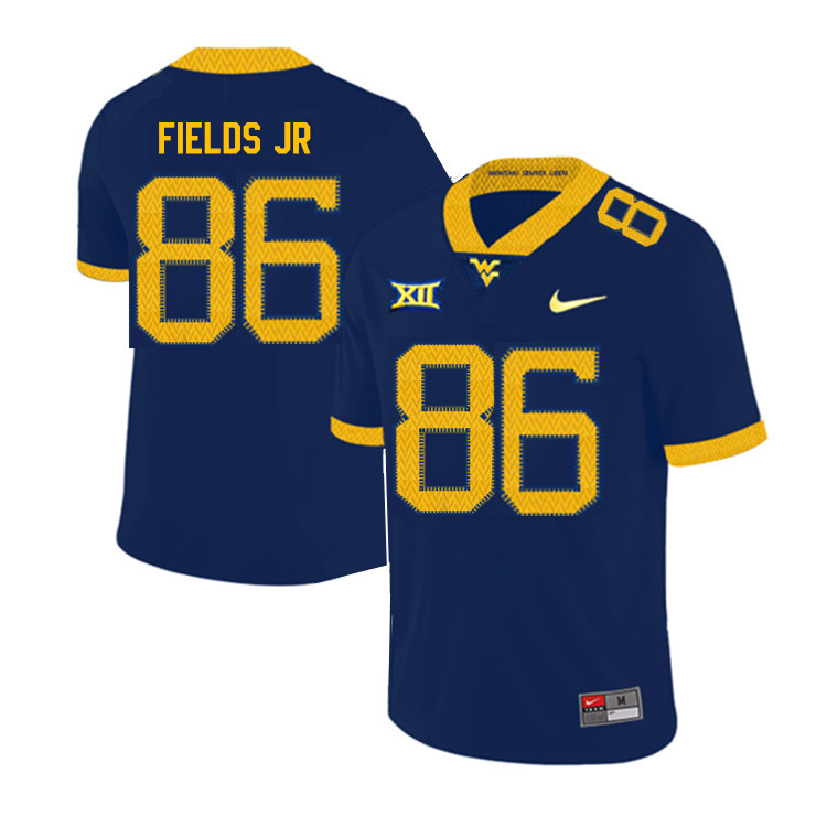 2019 Men #86 Randy Fields Jr. West Virginia Mountaineers College Football Jerseys Sale-Navy - Click Image to Close